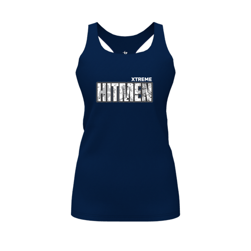 [FT0TRBNV-FYS-LOGO2] Decker Racerback Tank Top (Female Youth S, Navy, Logo 2)