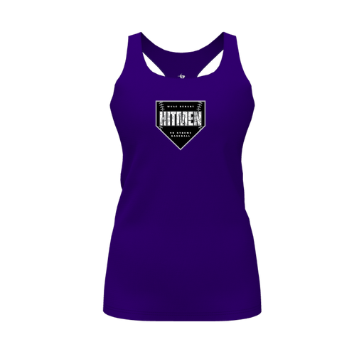 [FT0TRBPP-FYS-LOGO1] Decker Racerback Tank Top (Female Youth S, Purple, Logo 1)