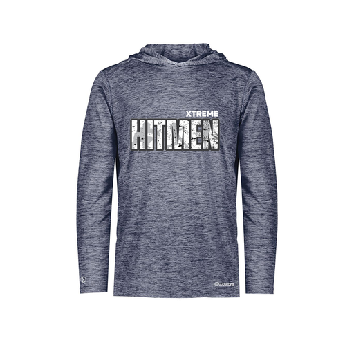 [FOLHCGNV-AS-LOGO2] Decker Men's Charge Hoodie (Adult S, Navy, Logo 2)