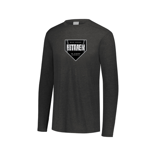 [FTLCUBBK-AXS-LOGO1] Decker Men's Tri-Blend T-Shirt - Long Sleeve (Adult XS, Black, Logo 1)