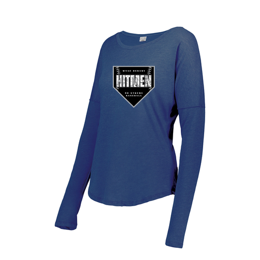[FTLCUBRY-FAS-LOGO1] Decker Women's Tri-Blend T-Shirt - Long Sleeve (Female Adult S, Royal)