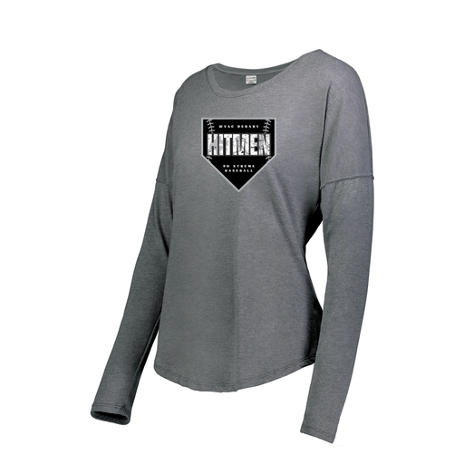 [FTLCUBGY-FAS-LOGO1] Decker Women's Tri-Blend T-Shirt - Long Sleeve (Female Adult S, Gray)
